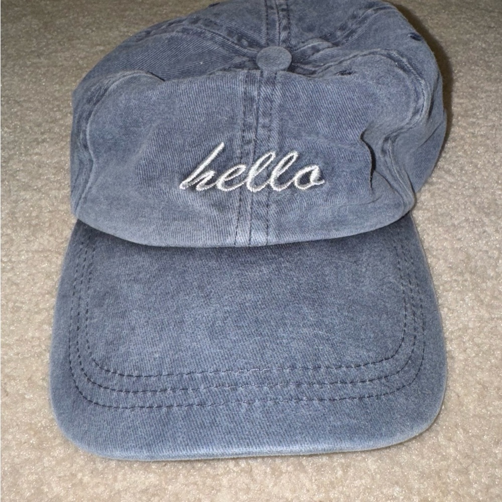 Nike Blue Denim Cap with White Embroidery